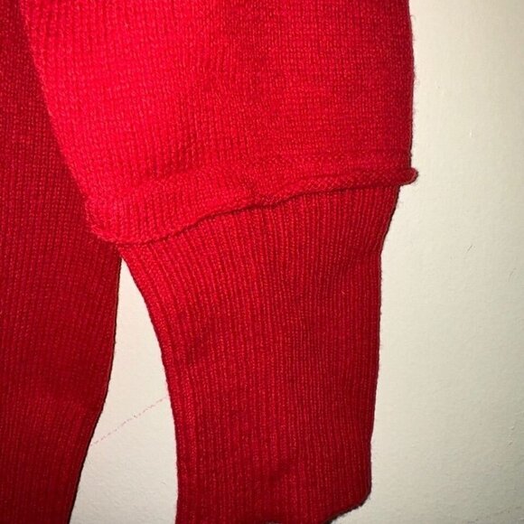 Women's Sundance Red Snowflake Wool Blend Sweater Size M - Picture 6 of 10
